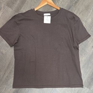Active USA Chocolate Brown Women's Short Sleeve Tee